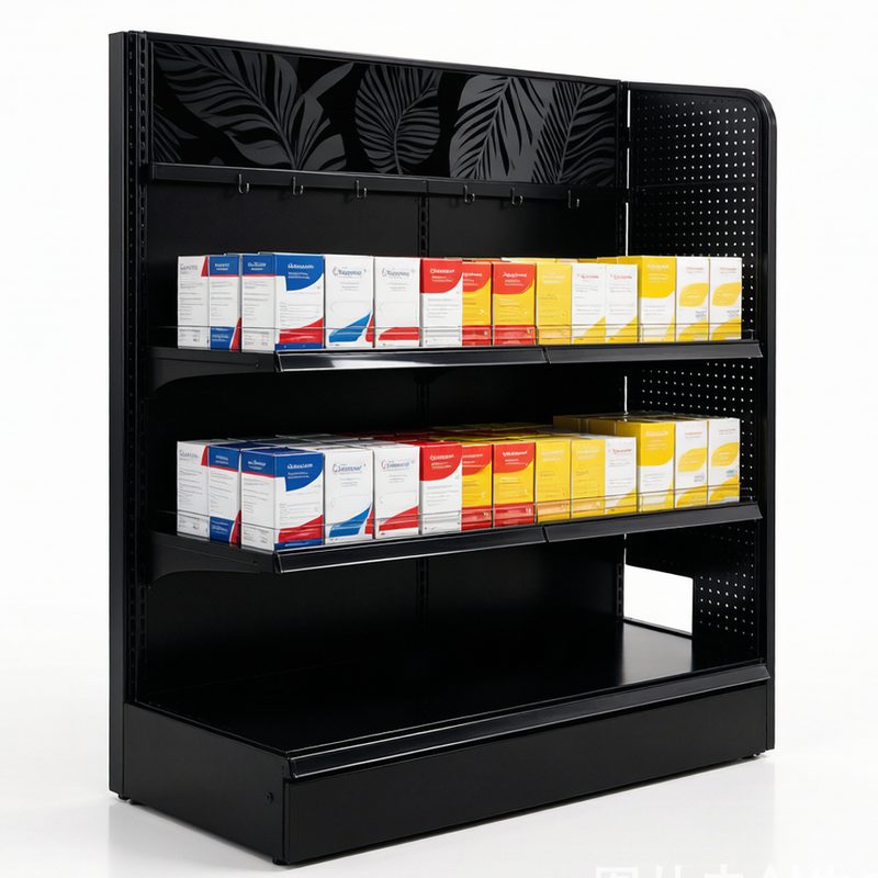 Wall Gondola Shelving GREEN DISPLAY