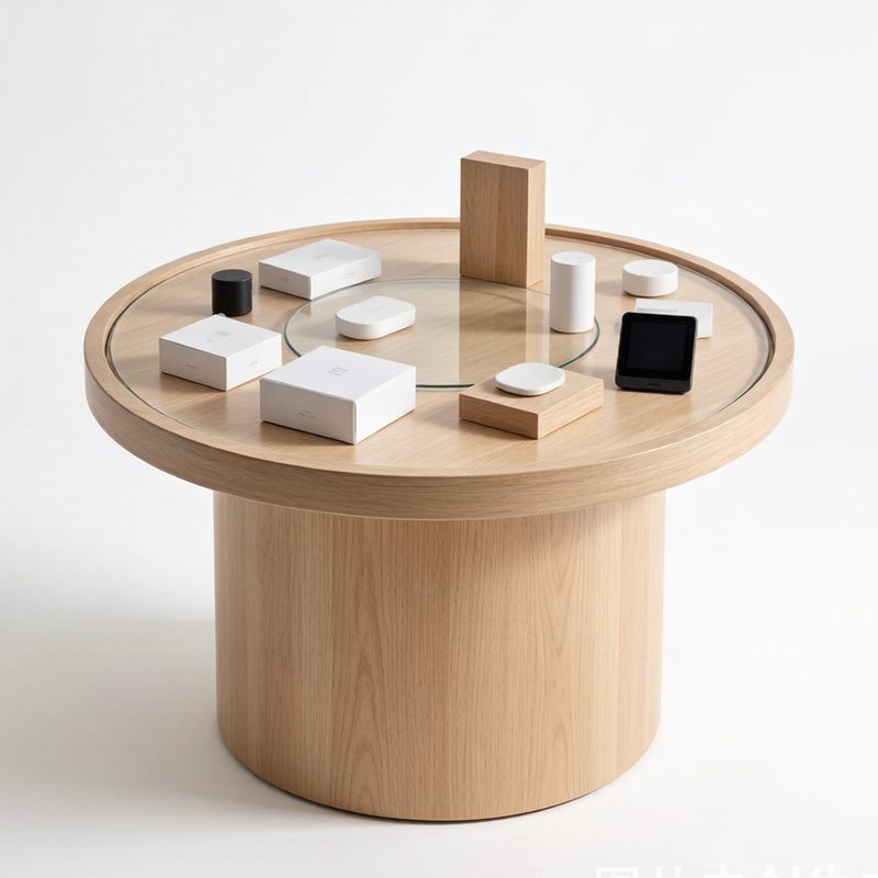 Square Display Table GREEN DISPLAY