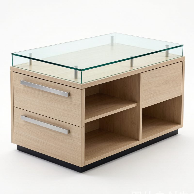Island Display Cabinet GREEN DISPLAY