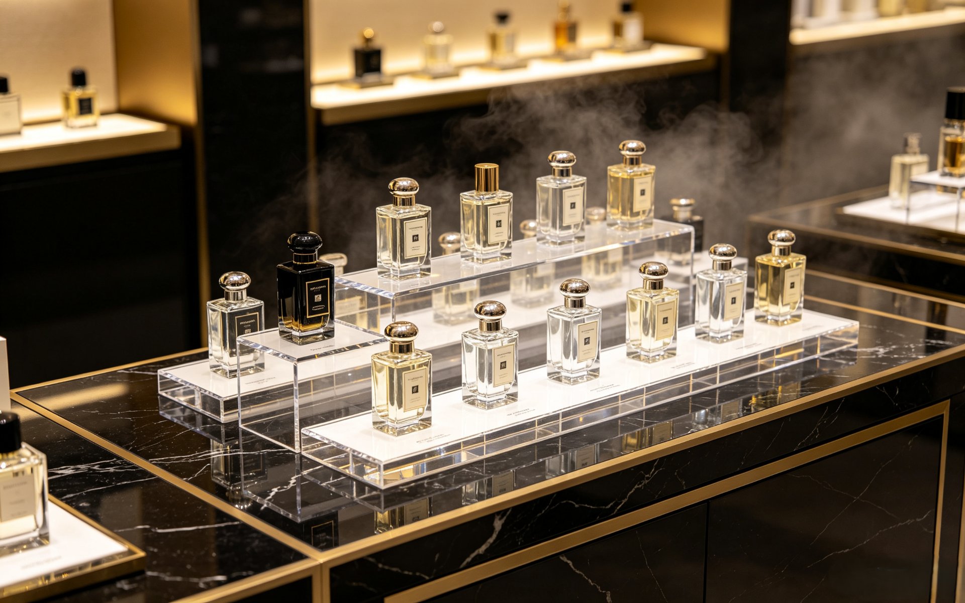 Perfume display GREEN DISPLAY