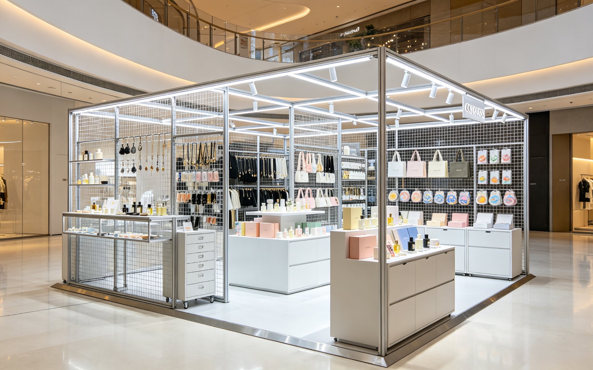 Pop-up store design GREEN DISPLAY