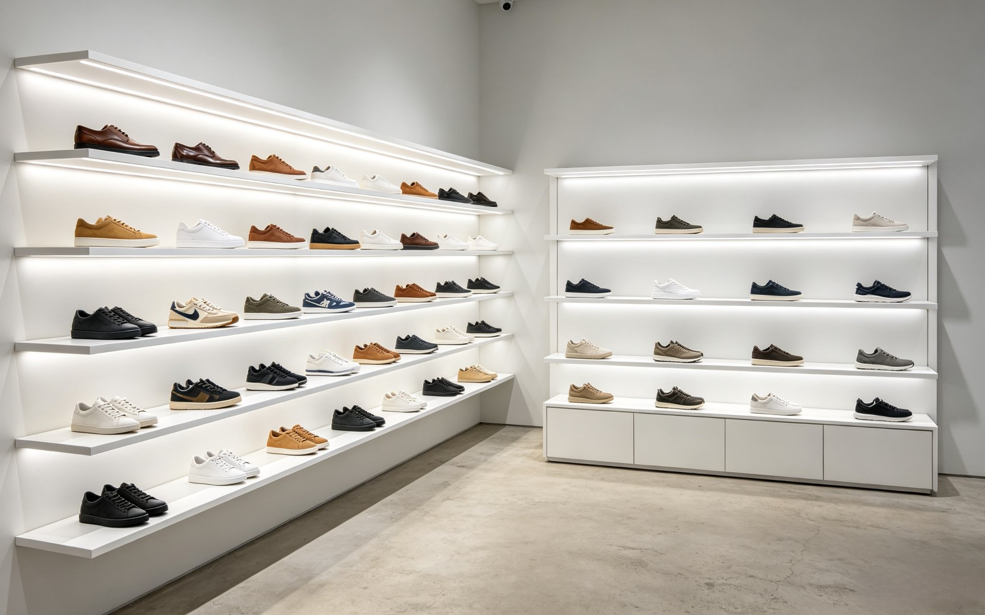 Shoe store display rack GREEN DISPLAY