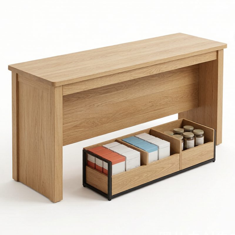 Wooden Display Table GREEN DISPLAY