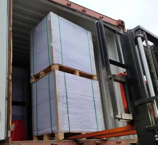 QC inspection and container shipping GREEN DISPLAY